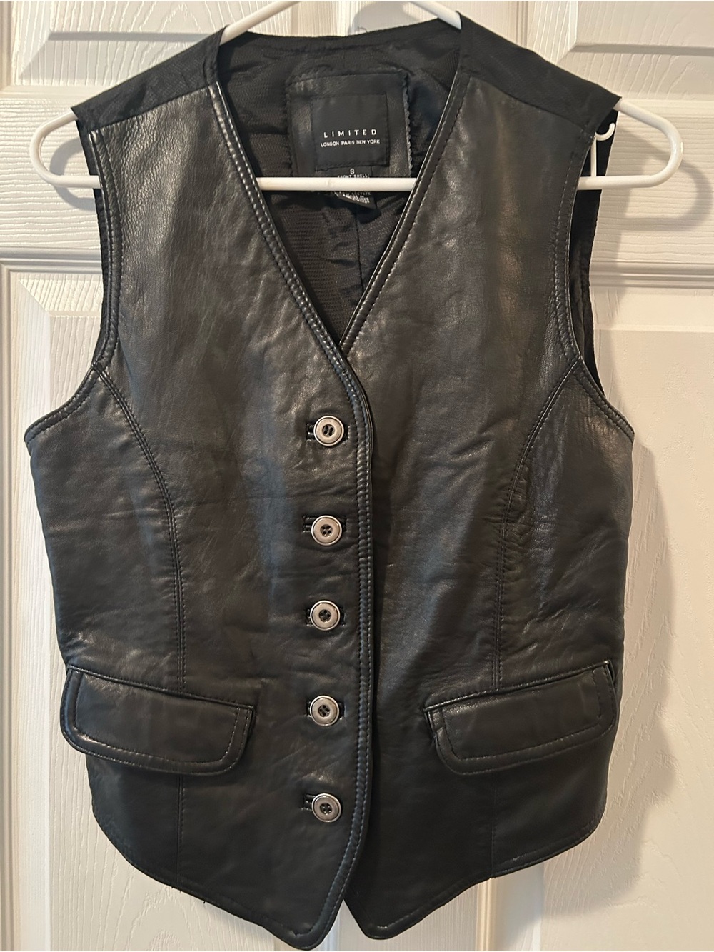 Limited leather vest sz small
